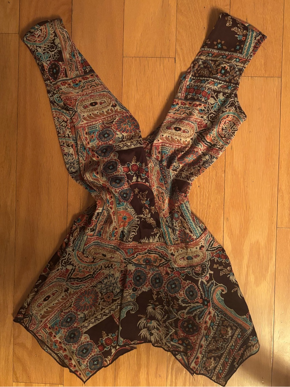 paisley print top